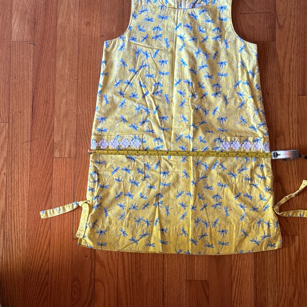 12 Lilly Pulitzer Girl Dragonfly Vibrant Yellow Shift Hidden Lilly Dress Vintage - Picture 7 of 8